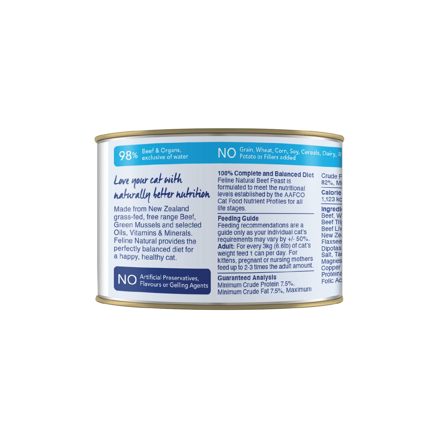 K9 캔 필라인 내추럴 캣 주식캔 소고기 피스트 170g