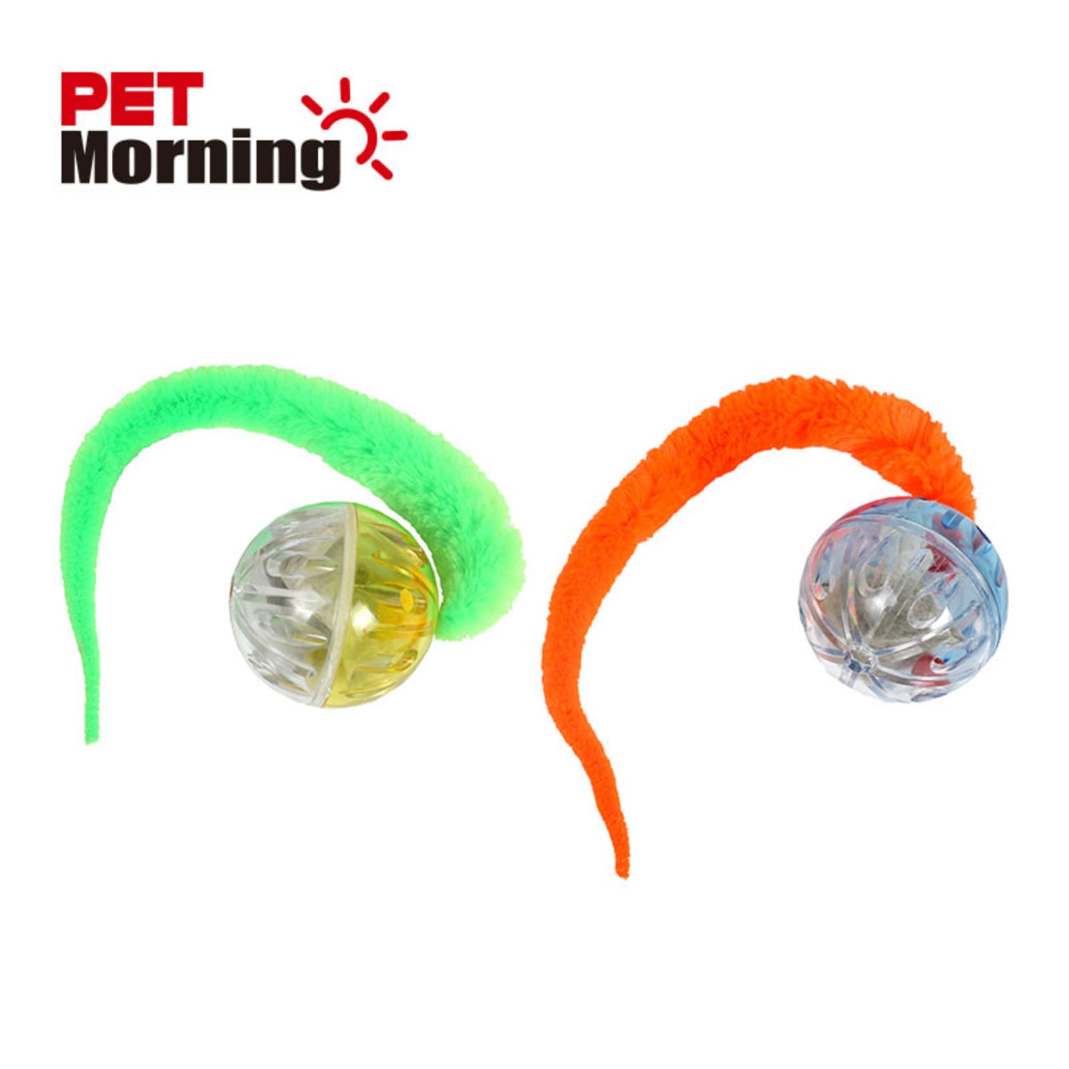 펫모닝 투명볼 캣닢 스네이크 1개 색상랜덤