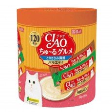 이나바 챠오 츄르 구루메 닭고기&해산물 버라이어티 14g 120개입